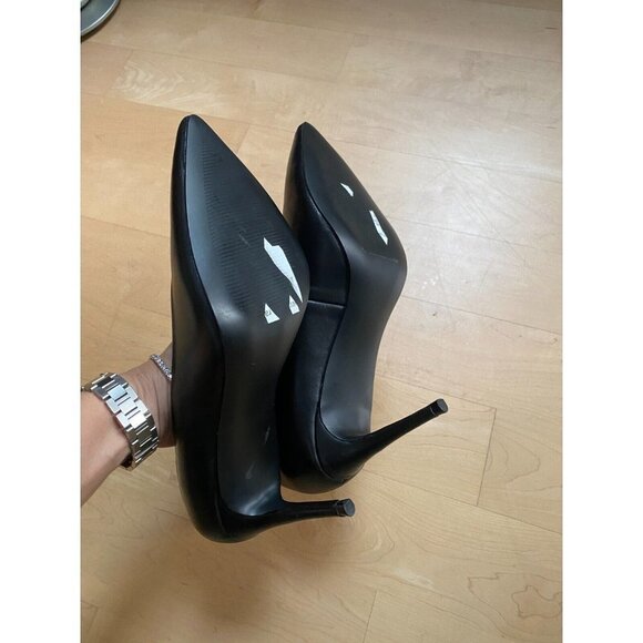 Steve Madden BNWOT "Luiza" black leather pointed toe heels classic - Picture 7 of 9